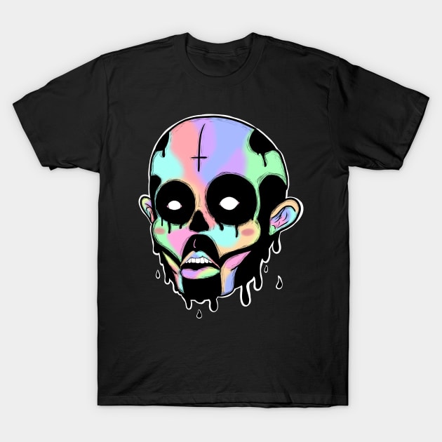 Melting Skull T-Shirt by Artist_Kei